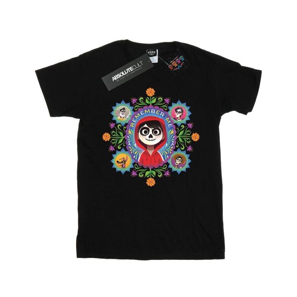Coco Girls Remember Me Cotton T-Shirt / Black